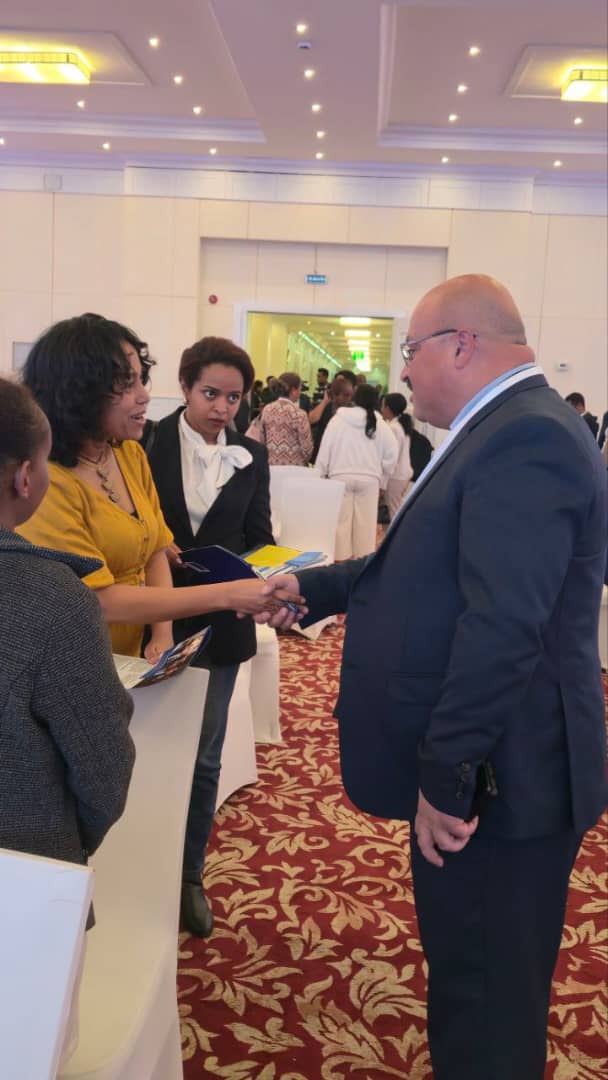 Member showcasing products